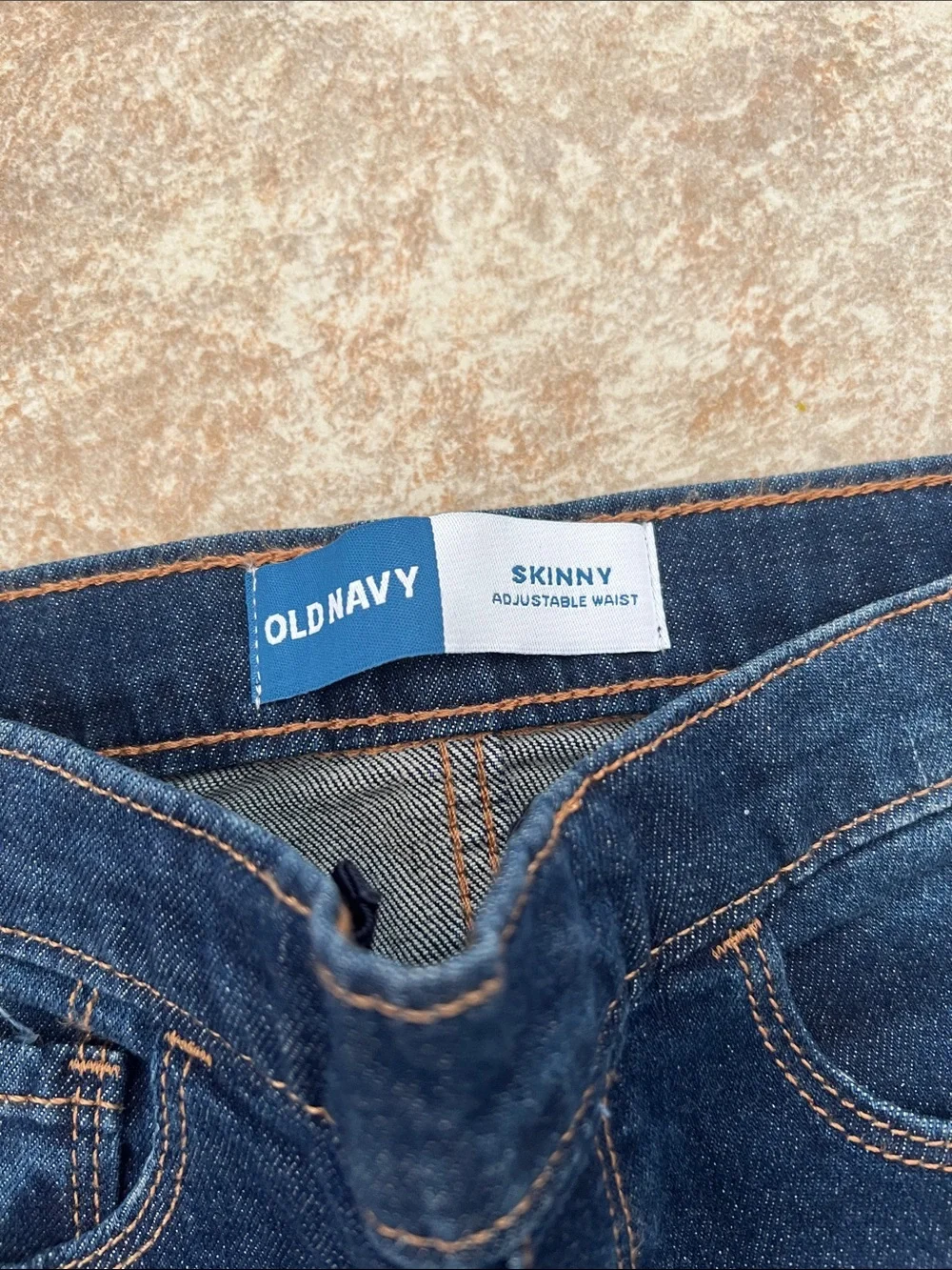 Old Navy Girls Stretch Dark Wash Jeans - Blue